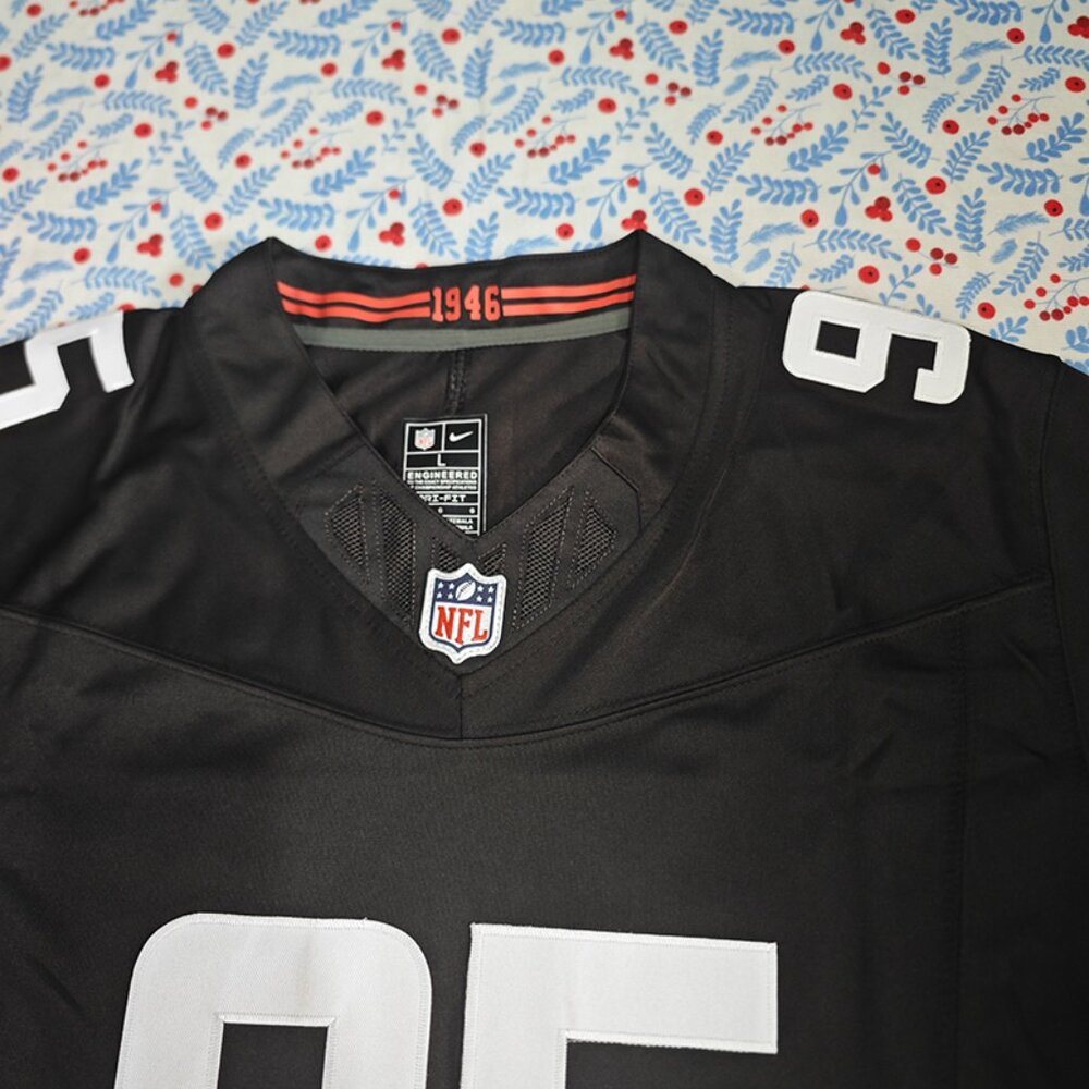 Myles Garrett Cleveland Browns Black Jersey No. 95 - Picture 2 of 7